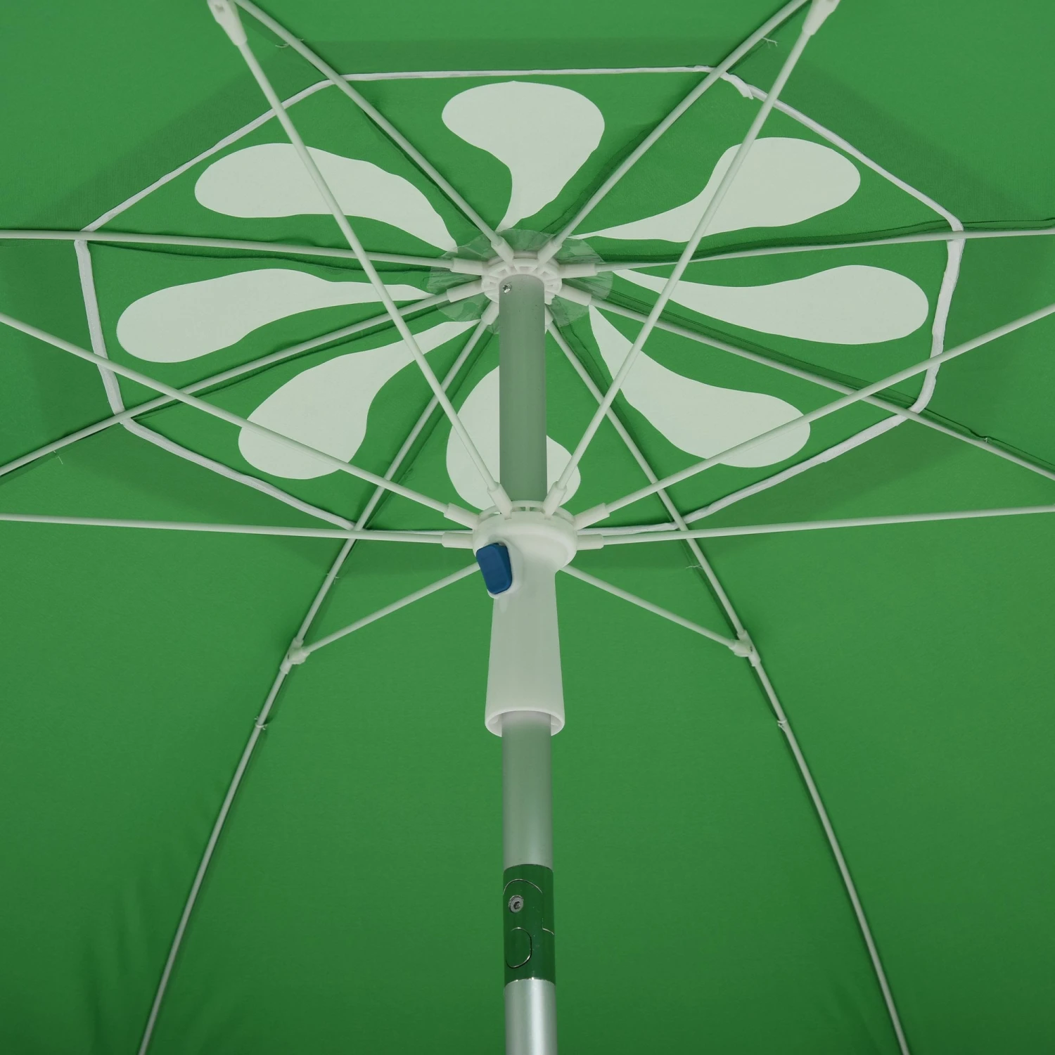Oasis 1.9 M Beach Umbrella Parasol With Ajustable Angle And Carry Bag - Green 3 Oasis 1.9 M Beach Umbrella Parasol With Ajustable Angle And Carry Bag - Green - Image 3