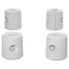 4 Piece Plastic Tent Leg Base Weights - White