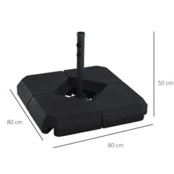 Outsunny 4PCs Fillable Parasol Base W/ Steel Cross Base Garden Umbrella Stand Weight Umbrella Sand Water Plastic Black 11 Outsunny 4PCs Fillable Parasol Base W/ Steel Cross Base Garden Umbrella Stand Weight Umbrella Sand Water Plastic Black -OUTSUNNY Store 1624275421 33130200 6cc4faf2 45ba 4fdc bcdf a80bafeccf41