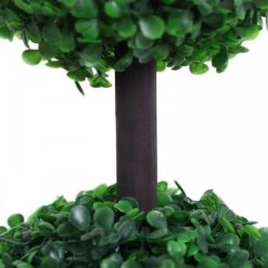 Outsunny Set Of 2 Artificial Topiary Trees, With Pot -OUTSUNNY Store 1624275595 39705200