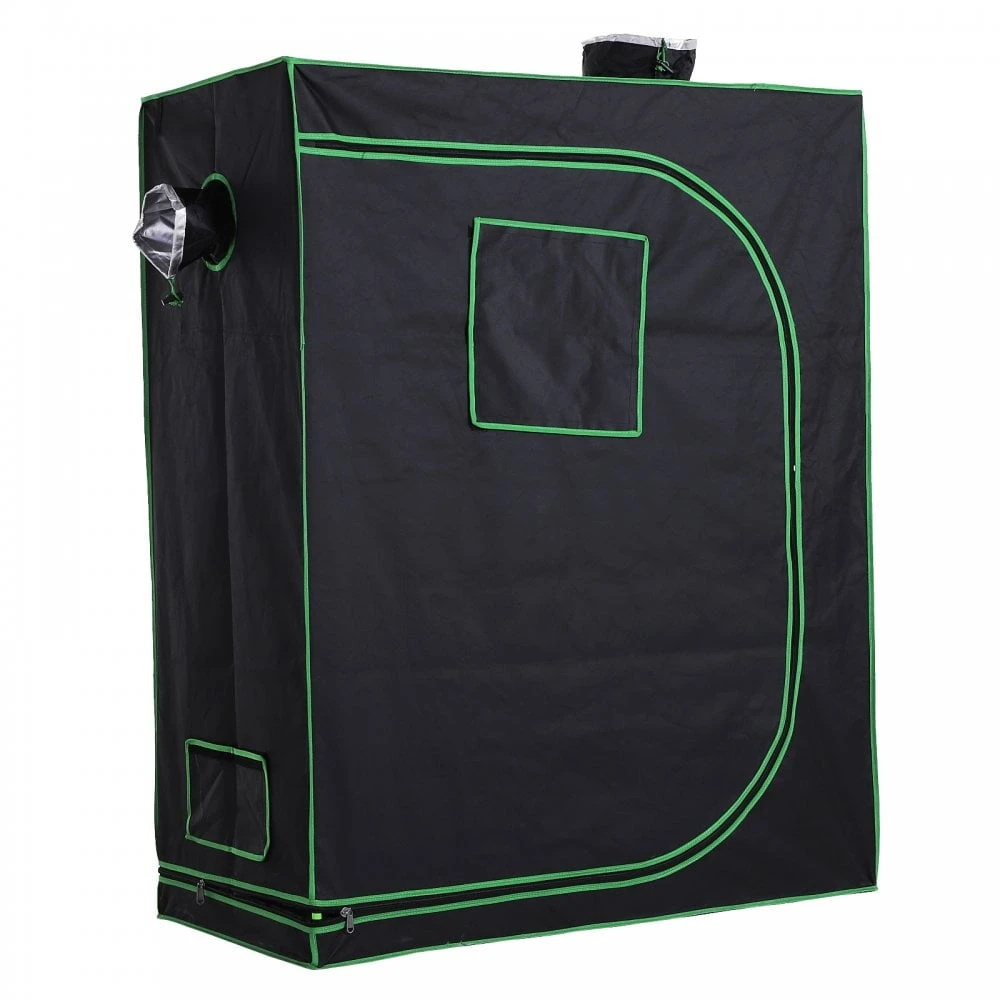 Outsunny Hydroponic Plant Grow Tent Canopy Indoor Reflective Mylar Green Room 600D Oxford 120L X60W X150Hcm Silver 1 Outsunny Hydroponic Plant Grow Tent Canopy Indoor Reflective Mylar Green Room 600D Oxford 120L X60W X150Hcm Silver