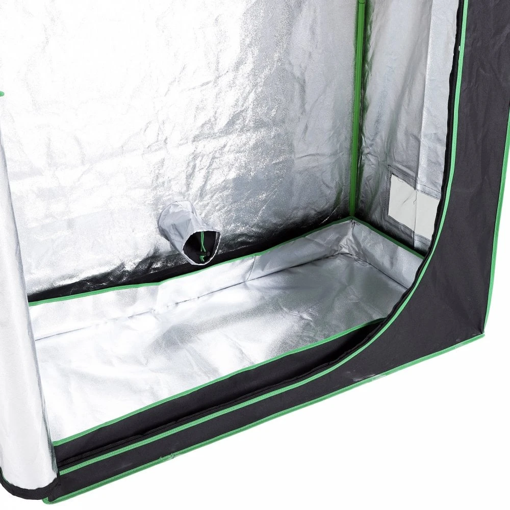 Outsunny Hydroponic Plant Grow Tent Canopy Indoor Reflective Mylar Green Room 600D Oxford 120L X60W X150Hcm Silver 7 Outsunny Hydroponic Plant Grow Tent Canopy Indoor Reflective Mylar Green Room 600D Oxford 120L X60W X150Hcm Silver - Image 7