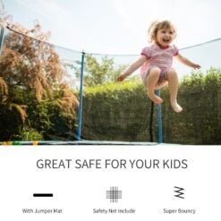 HOMCOM Trampoline Enclosure Net 13ft -OUTSUNNY Store 1645285523 81640700