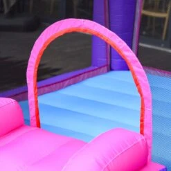 Outsunny Kids Bounce Castle House Inflatable Trampoline Slide 2 In 1 With Inflator For Kids Age 3-12 -OUTSUNNY Store 1645286815 56103900