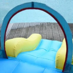 Outsunny Kids Bounce Castle House, 3 In 1 Water Slide And Pool With Inflator, Rocket Design With Carrybag -OUTSUNNY Store 1645287149 75017200