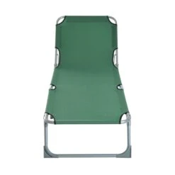 Outsunny Portable Adjustable Lounger,Oxford Cloth-Green -OUTSUNNY Store 1645297832 63409800