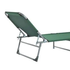 Outsunny Portable Adjustable Lounger,Oxford Cloth-Green -OUTSUNNY Store 1645297835 52930000