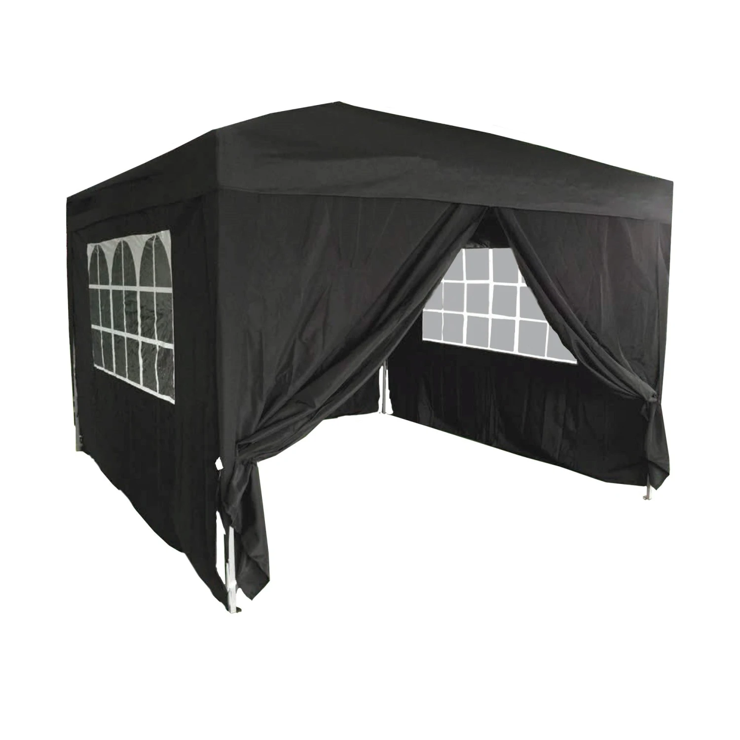 Silver & Stone Outdoor Pop Up Garden Gazebo 3x3m - Black 1 Silver & Stone Outdoor Pop Up Garden Gazebo 3x3m - Black
