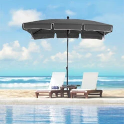 Outsunny Tilt Parasol 2m X 1/3m - Grey -OUTSUNNY Store 1Al2cd17dc4421195 jpg