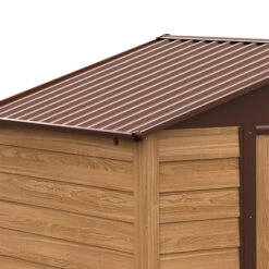 Outsunny Outdooor Storage Shed Wooden Effect Galvanised Steel 7.7ft X 6.4ft -OUTSUNNY Store 1BN3d618450e7e872 jpg