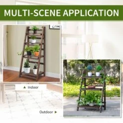 Outsunny 4-Tier Wooden Plant Shelf Foldable Flower Pots Holder Stand 15 Outsunny 4-Tier Wooden Plant Shelf Foldable Flower Pots Holder Stand -OUTSUNNY Store 1N975617ee2cf0313 12fe315f 2474 4a63 9aca 26f8230855fc