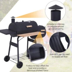 Outsunny Portable Charcoal BBQ Grill 16 Outsunny Portable Charcoal BBQ Grill -OUTSUNNY Store 1NFb10188fbaaeafe jpg