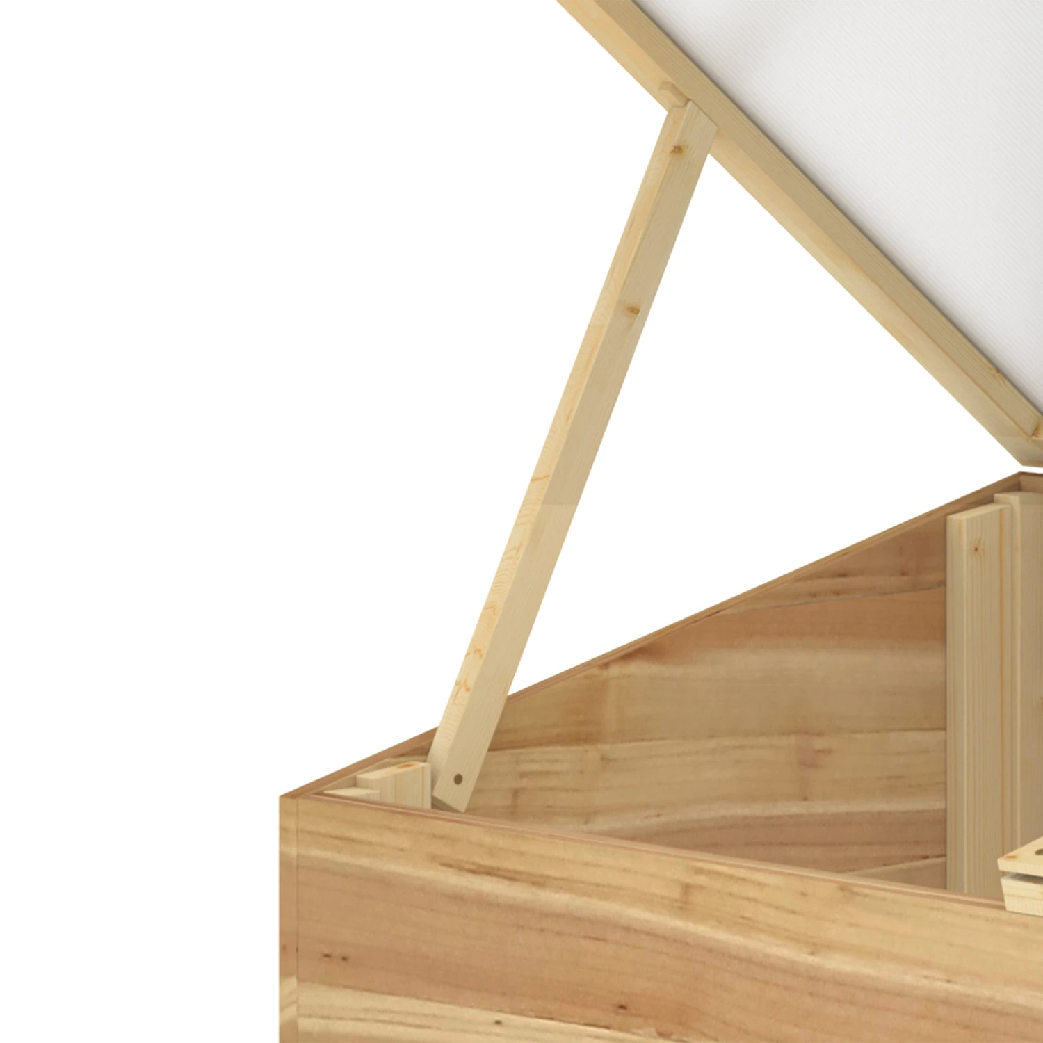 Outsunny Wood Cold Frame Greenhouse 9 Outsunny Wood Cold Frame Greenhouse - Image 9