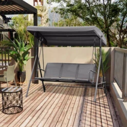 Outsunny Garden Swing 3 Seater-Grey 19 Outsunny Garden Swing 3 Seater-Grey -OUTSUNNY Store 1qo6ff180cb995a02 jpg