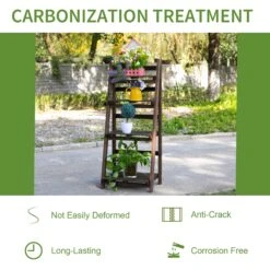 Outsunny 4-Tier Wooden Plant Shelf Foldable Flower Pots Holder Stand 13 Outsunny 4-Tier Wooden Plant Shelf Foldable Flower Pots Holder Stand -OUTSUNNY Store 1sP88c17ee2cf0313 543ab544 8723 41cd b76c 7142868cbe10