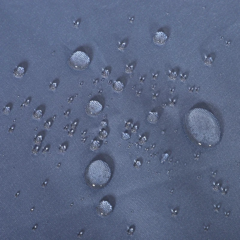 Outsunny Garden Daybed With Cushions - Grey With Blue Cushions 9 Outsunny Garden Daybed With Cushions - Grey With Blue Cushions - Image 9