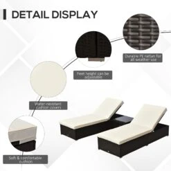 Outsunny Rattan Lounge Set - Natural 12 Outsunny Rattan Lounge Set - Natural -OUTSUNNY Store 2yNa0917eecc2913b