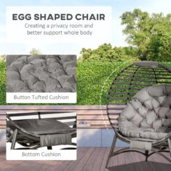 Outsunny Standing Egg Chair With Cushion - Brown 14 Outsunny Standing Egg Chair With Cushion - Brown -OUTSUNNY Store 3IG88c17f010137c3 jpg