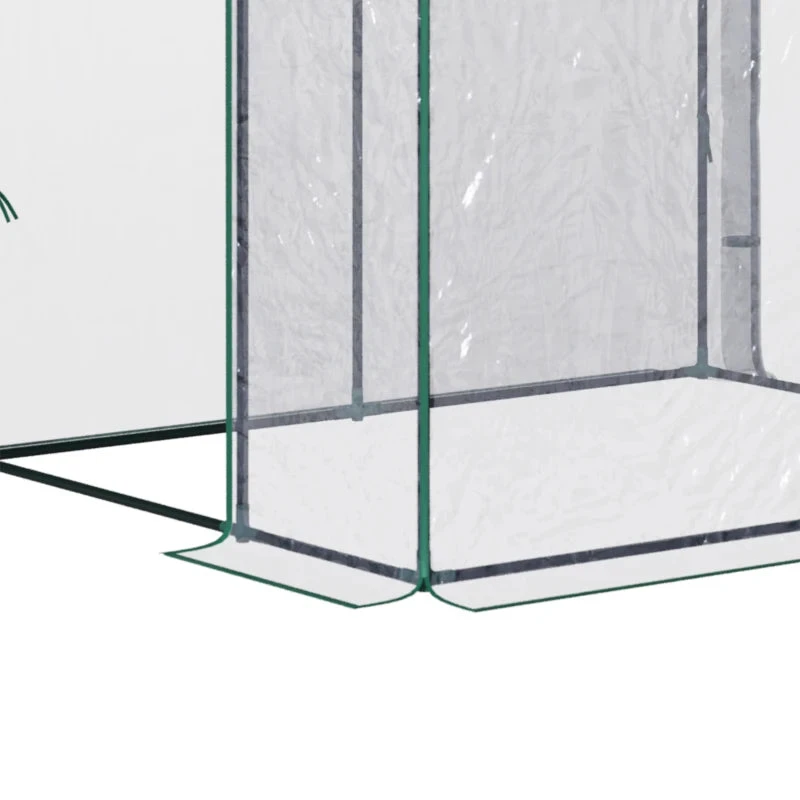Outsunny Greenhouse Lean To 143x118x212 Cm - Clear 9 Outsunny Greenhouse Lean To 143x118x212 Cm - Clear - Image 9