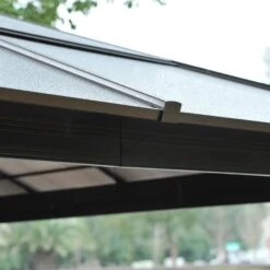 Outsunny 3.6 X 4m Hardtop Gazebo Canopy With Polycarbonate Roof And Aluminium Frame, Garden Pavilion With Mosquito Netting And Curtains 14 Outsunny 3.6 X 4m Hardtop Gazebo Canopy With Polycarbonate Roof And Aluminium Frame, Garden Pavilion With Mosquito Netting And Curtains -OUTSUNNY Store 3n655517e906a85c8 bd4dc3ec 02fa 44b3 b04c 6d0658a409e5