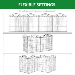 Outsunny Garden Decorative Fence Panels 44in X 12ft -OUTSUNNY Store 3xze2317dc28a933e df559931 c017 455e 8a07 f60edf99da4c