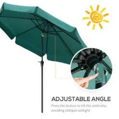 Outsunny Patio Umbrella Green -OUTSUNNY Store 4 1 69d3fc98 81ed 4e2b b006 de7b204800d2