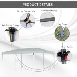 Outsunny Foldable Gazebo -OUTSUNNY Store 4 2 f1706346 4d5d 4479 a055 1a490b9a5c8e
