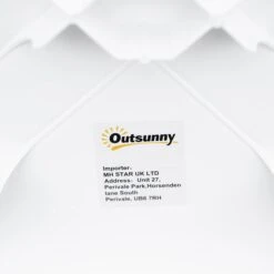 Outsunny Patio End Table - White -OUTSUNNY Store 4 4 c99b23a2 ea1b 4fc2 9b4f fe48bee3b99c