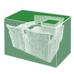 Silver & Stone Outdoor Furniture Cover For 4 Seater Sofa - Dark Green -OUTSUNNY Store 4 seater sofa furniture cover 2