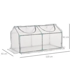 Outsunny Mini Greenhouse With 2 Windows, Plant Flower Herbs Growing, PE, 120 X 61 X 61cm 11 Outsunny Mini Greenhouse With 2 Windows, Plant Flower Herbs Growing, PE, 120 X 61 X 61cm -OUTSUNNY Store 416a1217edc607e2f