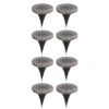 Silver & Stone Outdoor Solar Ground Lights Pack Of 8