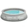 Outsunny Swimming Paddling Pool Round 274cm X 76cm - Grey