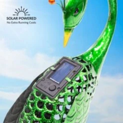 GardenKraft Solar Metal Peacock 56cm -OUTSUNNY Store 4927785 4