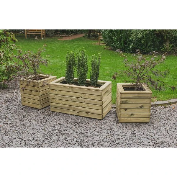Forest Garden Linear Planter - Double 44cm(h) X 80cm(w) X 40cm(d) 6 Forest Garden Linear Planter - Double 44cm(h) X 80cm(w) X 40cm(d) - Image 6