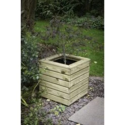 Forest Garden Linear Planter - Square 44cm(h) X 40cm(w) X 40cm(d) -OUTSUNNY Store 4937470 2