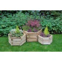 Forest Garden York Hexagonal Planter - Set Of 3 6 Forest Garden York Hexagonal Planter - Set Of 3 -OUTSUNNY Store 4937517 2