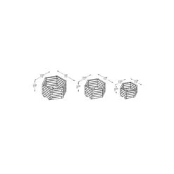 Forest Garden York Hexagonal Planter - Set Of 3 7 Forest Garden York Hexagonal Planter - Set Of 3 -OUTSUNNY Store 4937517 4