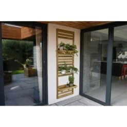 Forest Garden Slatted Wall Planter Trellis 2 Shelf 180cm(h) X 60cm(w) X 3.5cm(d) -OUTSUNNY Store 4937654 1