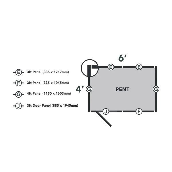 Forest Garden Shiplap Treated 6x4 Pent Shed - No Window 8 Forest Garden Shiplap Treated 6x4 Pent Shed - No Window - Image 8