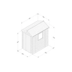 Forest Garden Timberdale 6 X 4 Apex Shed -OUTSUNNY Store 4937838 4