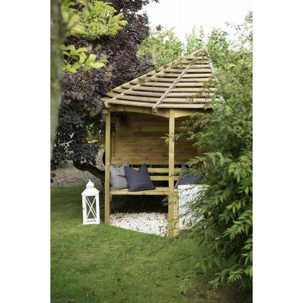 Forest Garden Venetian Corner Arbour 9 Forest Garden Venetian Corner Arbour - Image 9