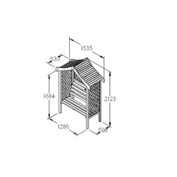 Forest Garden Parisienne Arbour 5 Forest Garden Parisienne Arbour - Image 5