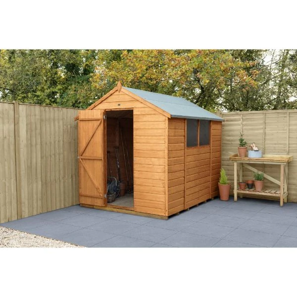 Forest Garden Shiplap Dip Treated 8x6 Apex Shed 2 Forest Garden Shiplap Dip Treated 8x6 Apex Shed - Image 2