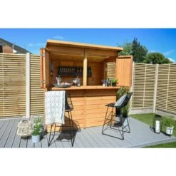 Forest Garden Shiplap Pent Garden Bar 6x3 -OUTSUNNY Store 4937975 1