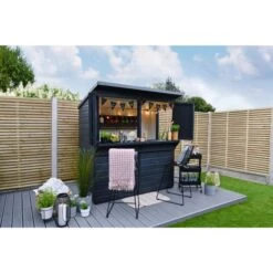Forest Garden Shiplap Pent Garden Bar 6x3 -OUTSUNNY Store 4937975 2