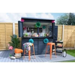 Forest Garden Shiplap Pent Garden Bar 6x3 -OUTSUNNY Store 4937975 4