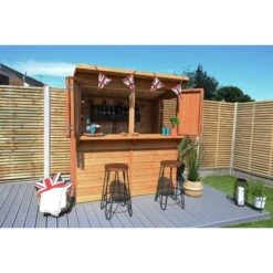 Forest Garden Shiplap Pent Garden Bar 6x3 -OUTSUNNY Store 4937975 5