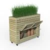 Forest Garden Linear Planter - Tall With Wheels 97.2cm(h) X 120cm(w) X 40cm(d)