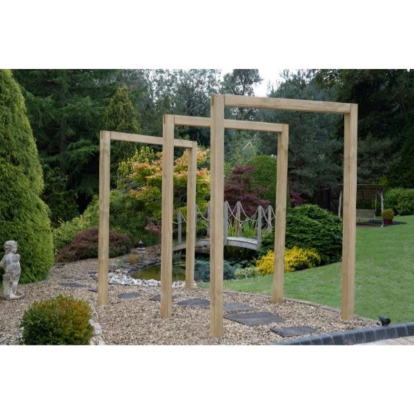 Forest Garden Sleeper Arch Set Of 3 1 Forest Garden Sleeper Arch Set Of 3