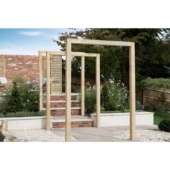 Forest Garden Sleeper Arch Set Of 3 8 Forest Garden Sleeper Arch Set Of 3 -OUTSUNNY Store 4938224 6